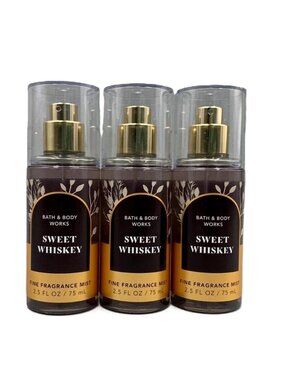 Bath and Body Works Sweet Whiskey Fragrance Mist Mini Set of 3